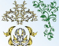 Niltec Floral Vector Ornament