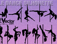 Pole Dance Clip Art Vector