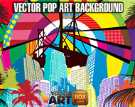 Pop Art Vector Background