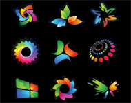 Rainbow Logo Vector