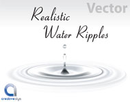 Realistic Water Ripple Vector