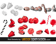 Red Sweets Vector