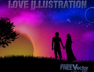 Romantic Background Vector