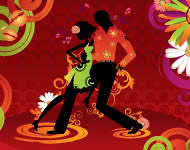 Salsa Dancing Vector Art