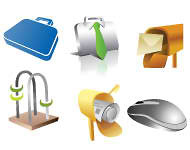 School and Office Vector Graphic