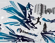 Action Skating Vector Pack