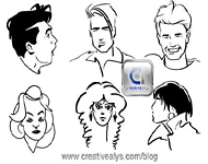 Vector Art Faces