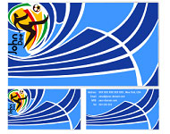 World Cup South Africa Vector Business Cards
