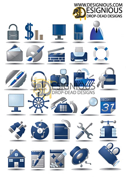 Office Vector Icon Set 3