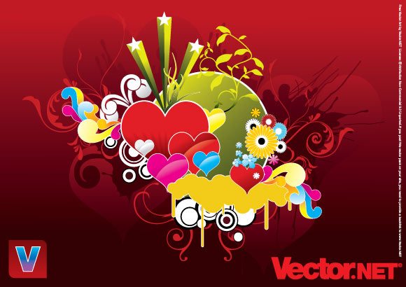 Love Is In the Air Vector