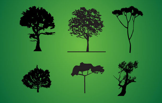 Tree Silhouettes Vector