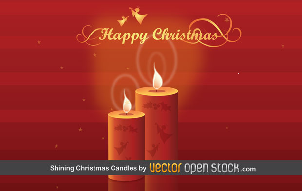 Christmas Candles Vector