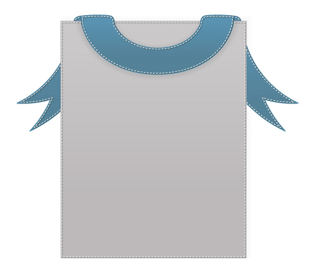 Stitched Banner Vector