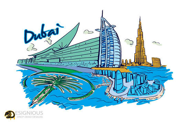 Dubai Vector Art